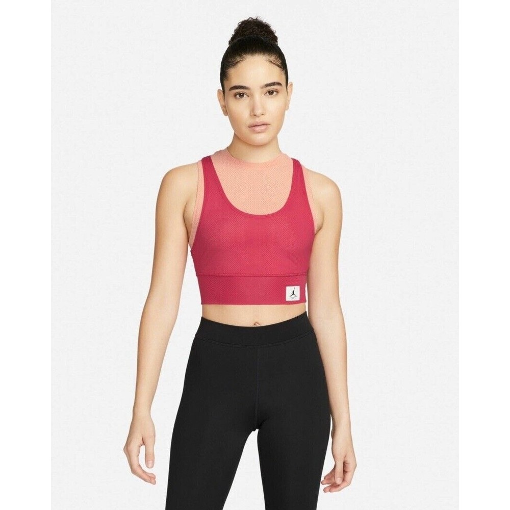 Jordan Essential Women's‎ Crop Top Hot Pink  Sleeveless Pullover  Top Size XXL